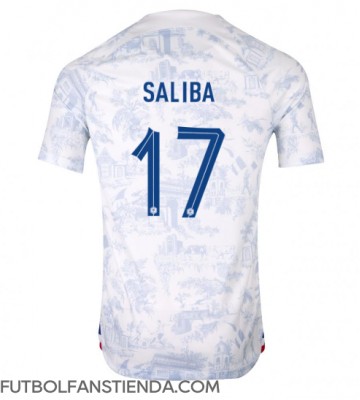 Francia William Saliba #17 Segunda Equipación Mundial 2022 Manga Corta